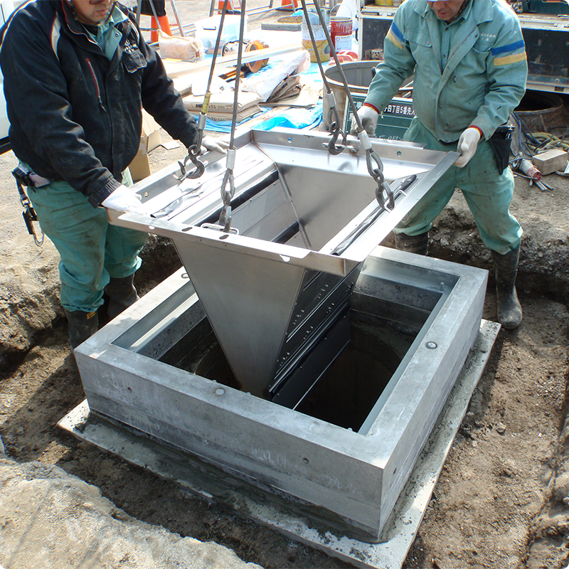 装置設置の施工状況